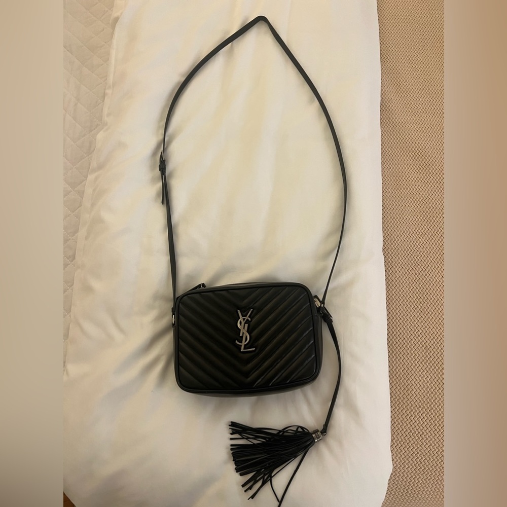 Saint Laurent Calfskin Camera Crossbody Bag